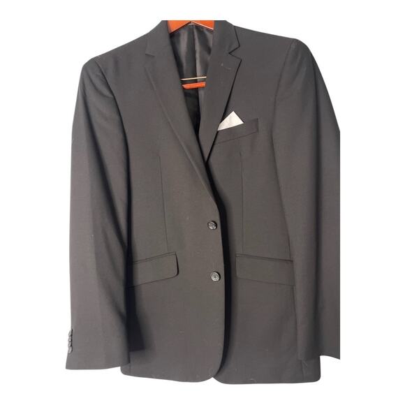 Kenneth Cole Reaction Suit Separate Jacket Blazer Two Button Black Size 38R 31W - Picture 2 of 10